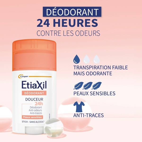 Etiaxil Déodorant Stick Douceur Sans Aluminium