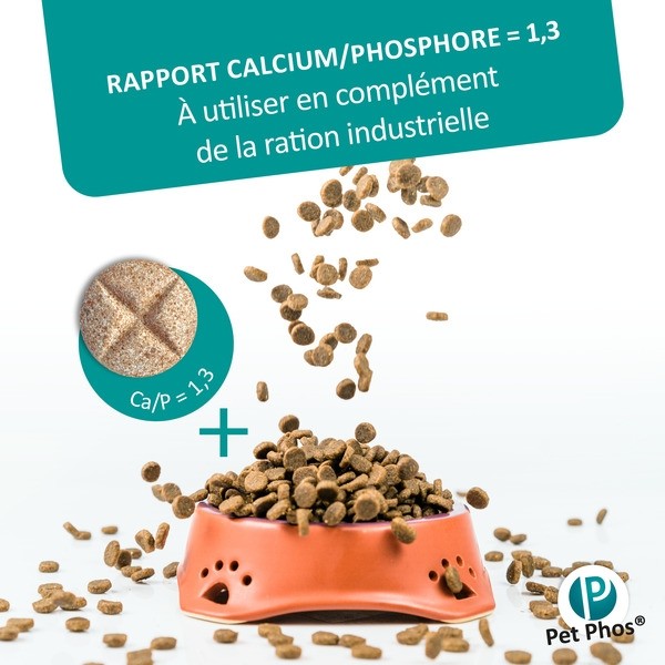 Pet Phos Croissance chien Ca/P=1,3 en comprimés