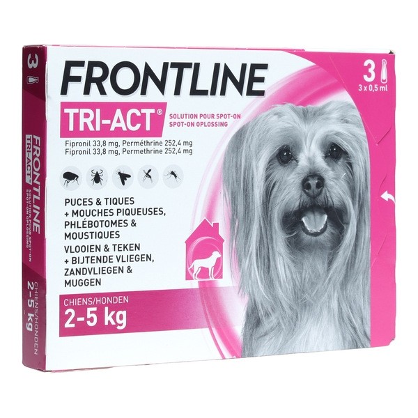 Frontline TRI-ACT spot on pipettes pour chien