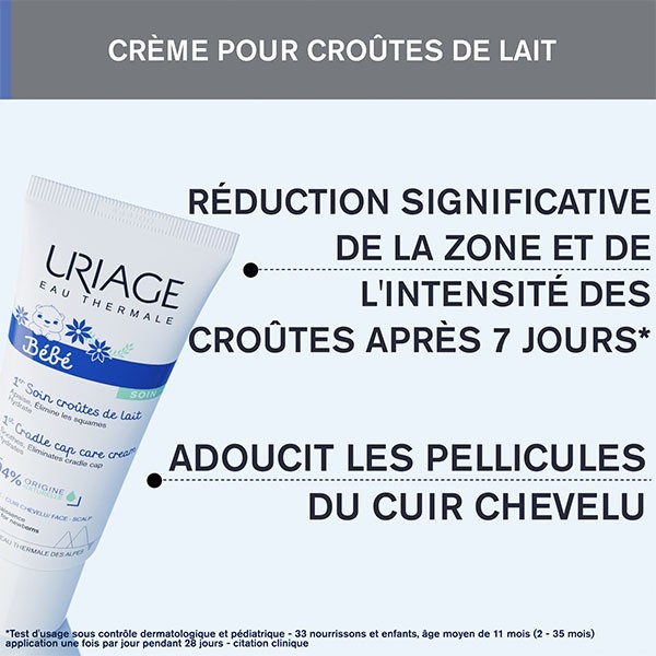 Uriage Bébé 1er soin croûtes de lait