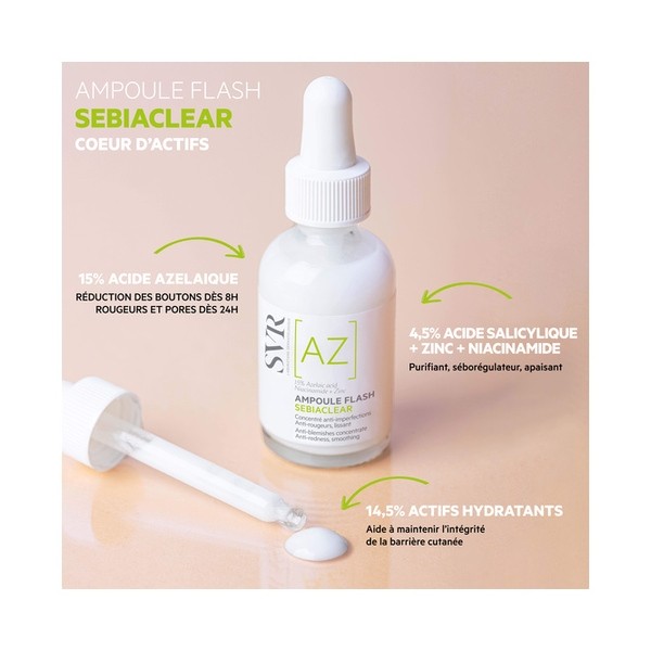 SVR ampoule flash sebiaclear AZ