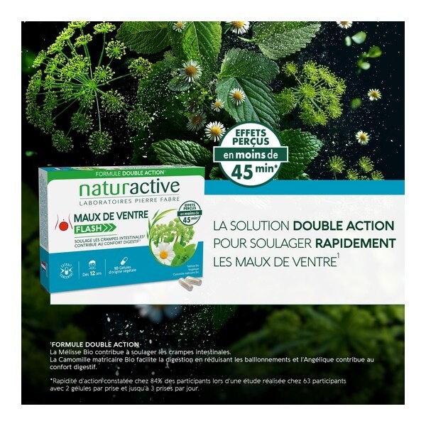 Naturactive Maux de ventre Flash gélules