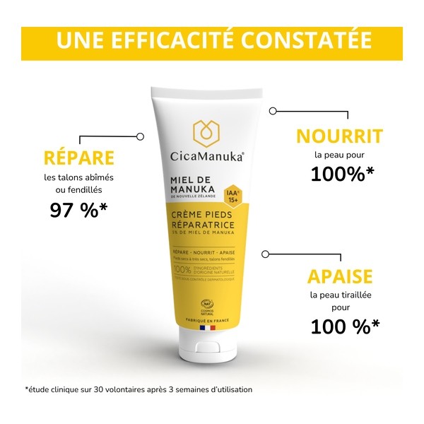CicaManuka Crème pieds réparatrice bio
