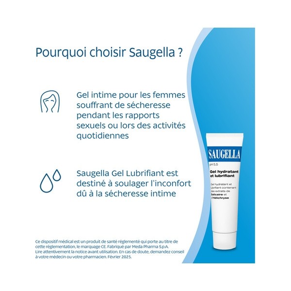 Saugella gel hydratant lubrifiant