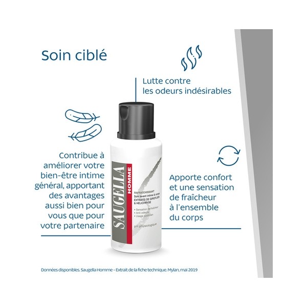 Saugella Homme Soin lavant intime et corps