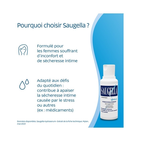 Saugella HydraSérum soin lavant doux