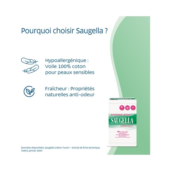Saugella Cotton Touch protège-slips