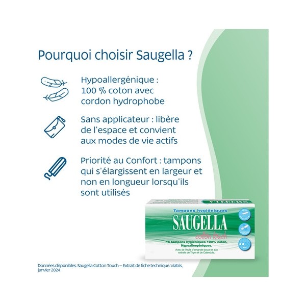 Saugella Cotton Touch Mini tampons