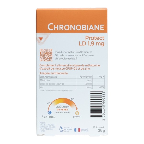 PiLeJe Chronobiane Protect LD 1,9 mg comprimés