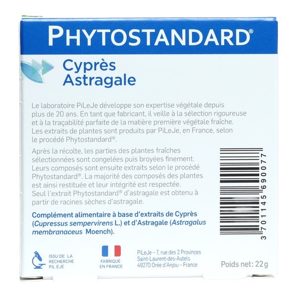 Pileje Phytostandard Cyprès Astragale comprimés