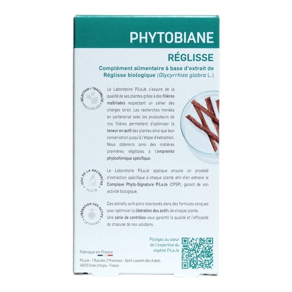 Pileje Phytobiane Réglisse comprimés