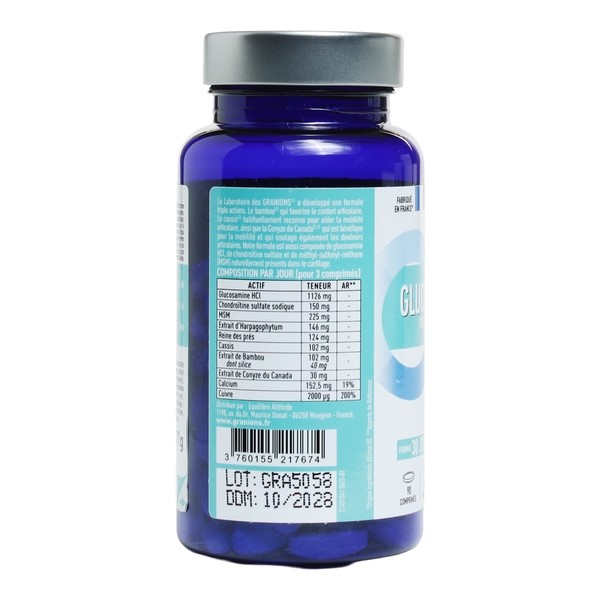 Granions Glucosamine Chondroïtine et MSM 1500 mg comprimés