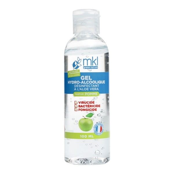 MKL gel hydroalcoolique à l'aloe vera parfum pomme