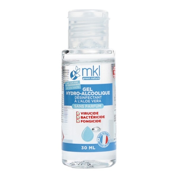 MKL Gel hydroalcoolique à l'aloe vera sans parfum