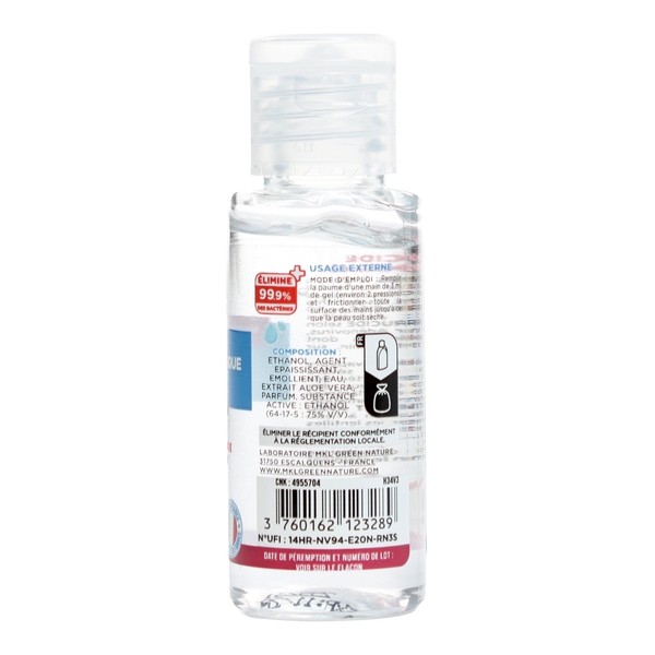 MKL gel hydroalcoolique à l'aloe vera parfum Cerise