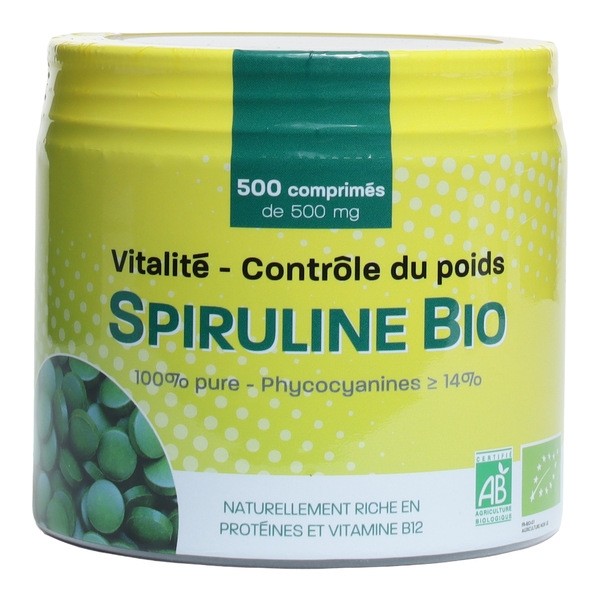 Spiruline bio 500 mg comprimés