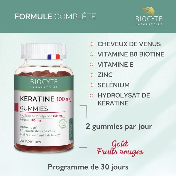 Biocyte Keratine 100 mg gummies