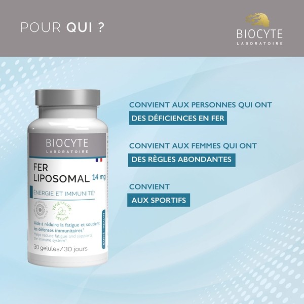 Biocyte Fer Liposomal gélules