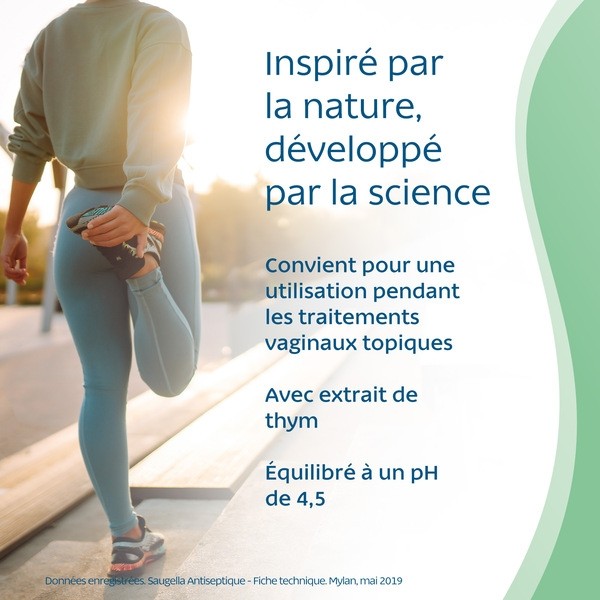 Saugella antiseptique naturel lingettes