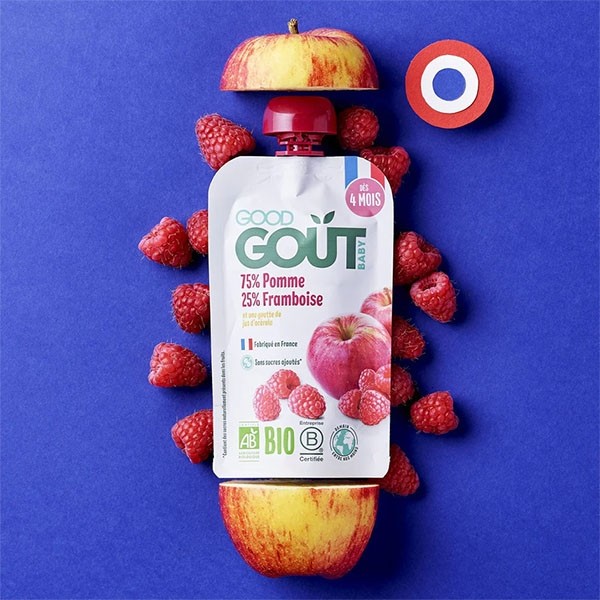 Good Goût Compote Pomme Framboise Bio