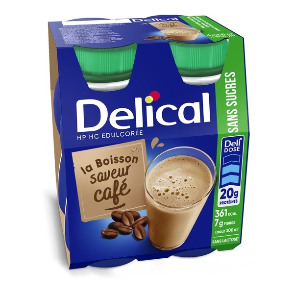 Delical Boisson HP/HC sans sucres Café