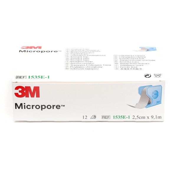 3M Micropore sparadrap blanc 2,5 cm x 9,14 m