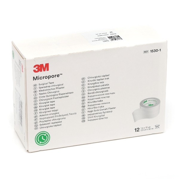 3M Micropore sparadrap blanc 2,5 cm x 9,14 m
