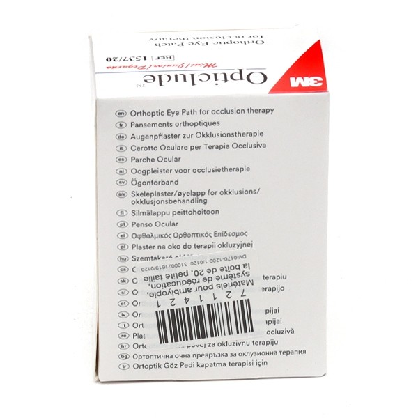 3M Opticlude pansements orthoptiques x 20