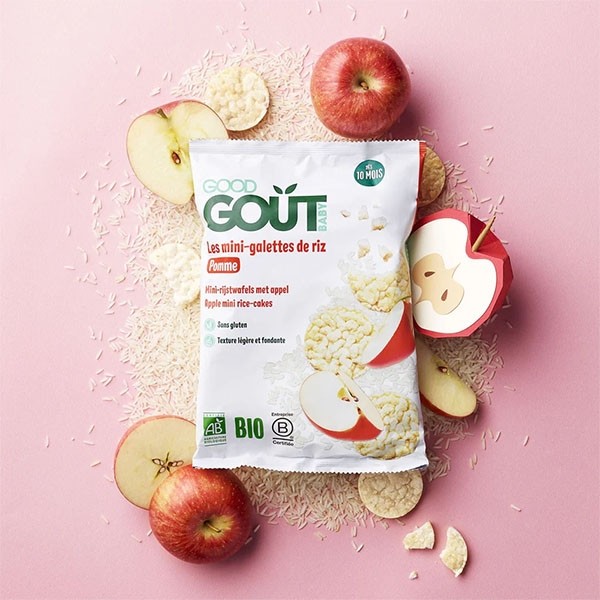 Good Goût Mini-galettes de Riz à la pomme Bio