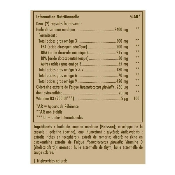 Solgar Full Spectrum Omega Huile de saumon capsules