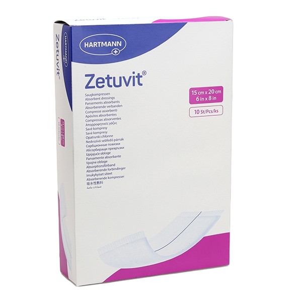 Hartmann Zetuvit pansements absorbants stériles 10 unités
