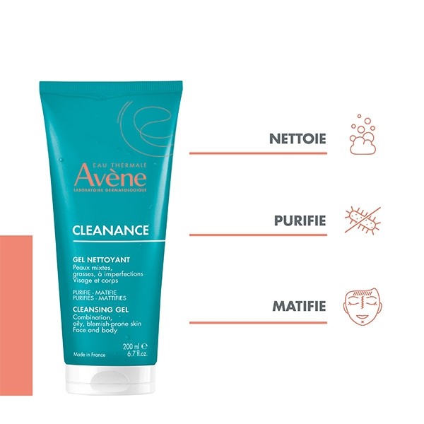 Avène Cleanance gel nettoyant sans savon