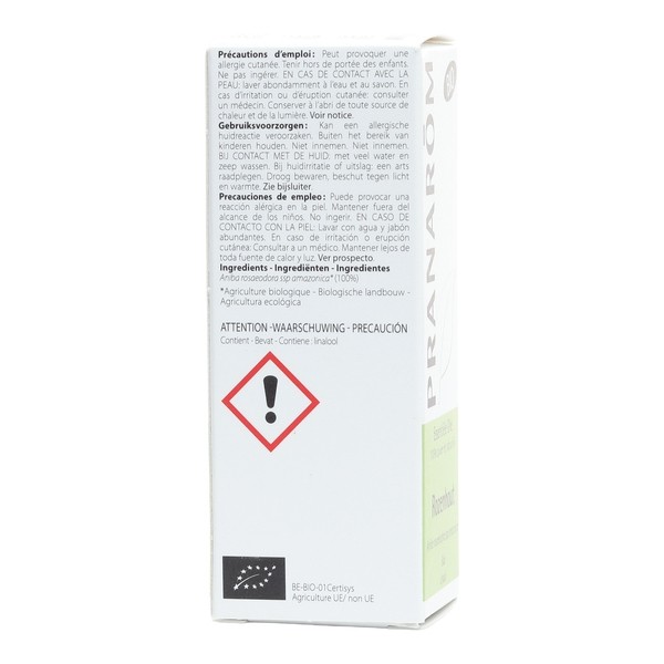Pranarom huile essentielle de Bois de rose Bio