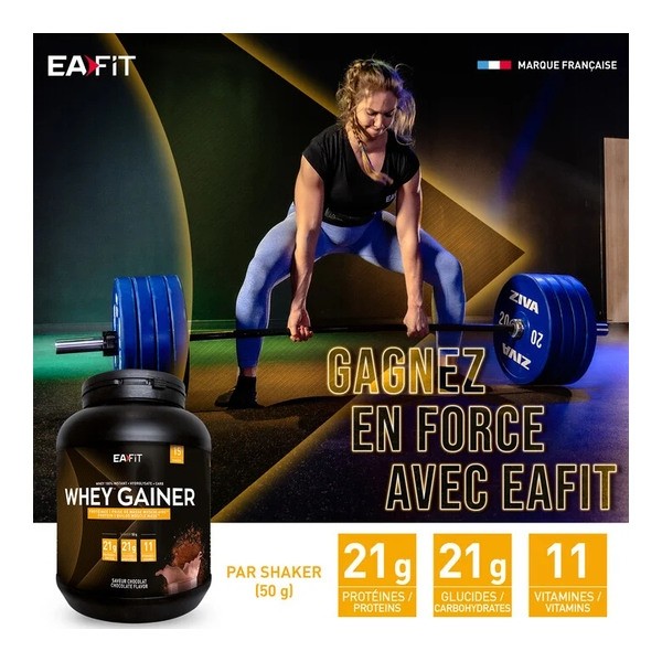 Eafit Whey Gainer protéine en poudre Chocolat
