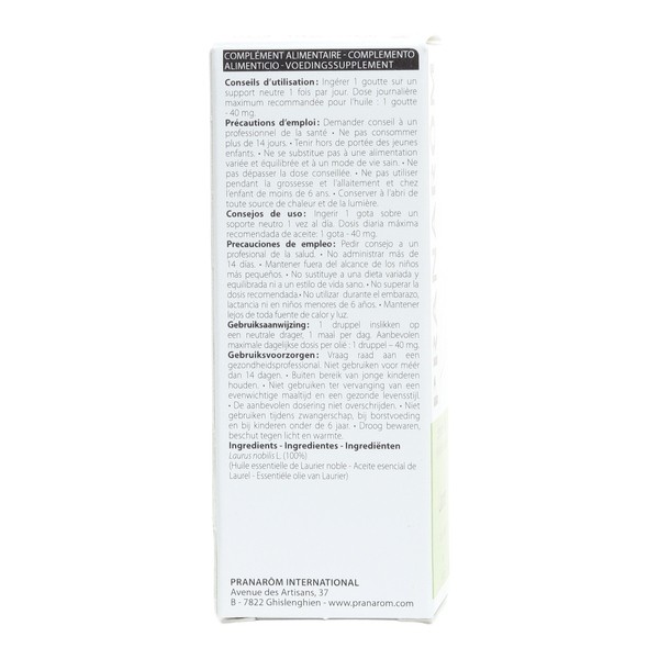 Pranarom huile essentielle Laurier noble