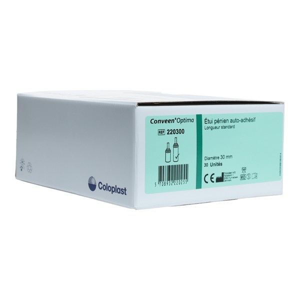 Coloplast conveen Optima étuis péniens auto adhésifs