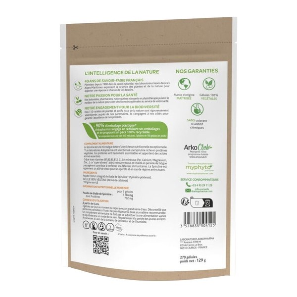Arkogélules Spiruline Bio gélules