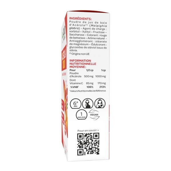 Arkopharma Acérola 1000 végétal Comprimés à croquer