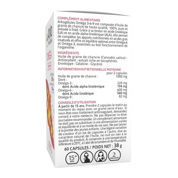 Arkogélules Oméga 3 6 9 capsules
