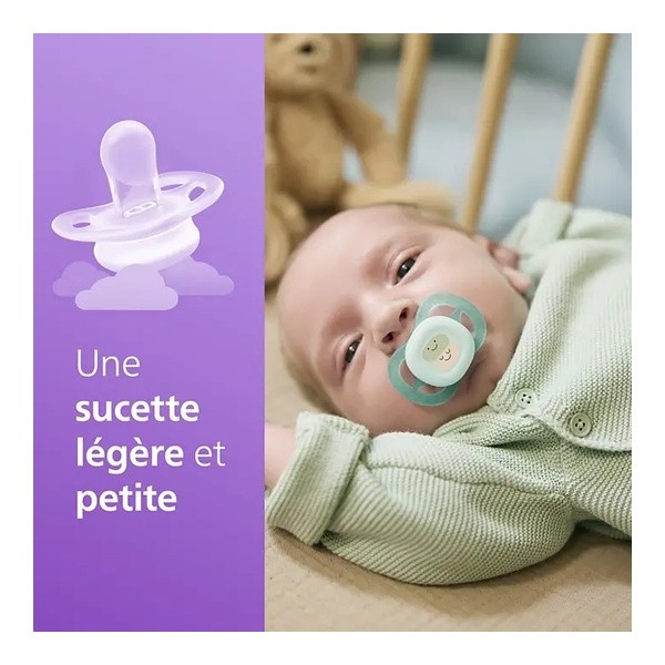 Avent Ultra Start sucette anatomique silicone 0-2 mois