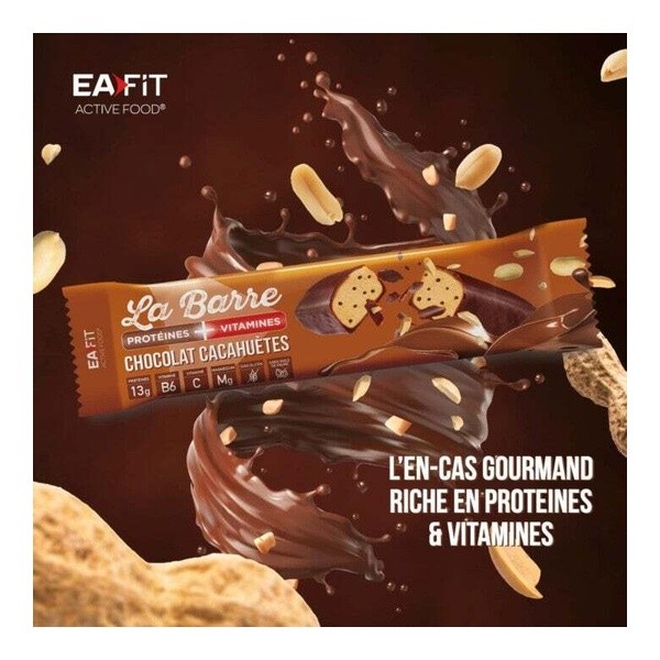 Eafit barre protéines + vitamines chocolat cacahuètes