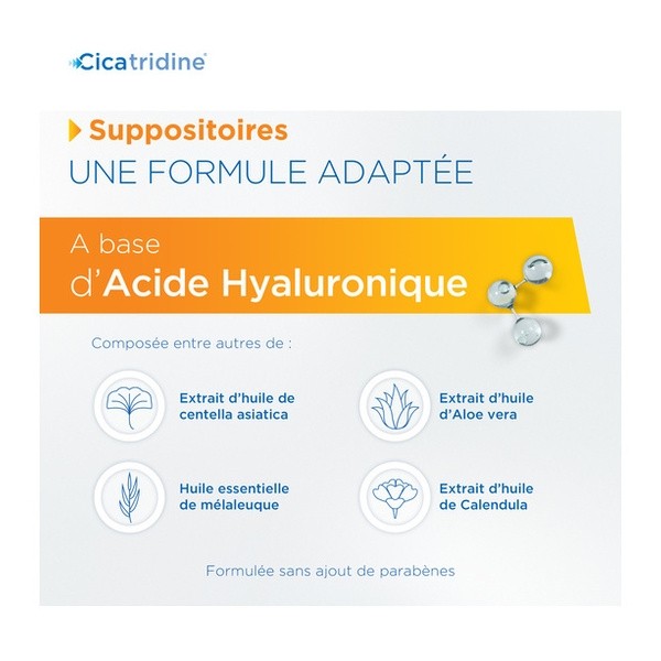 Cicatridine suppositoires