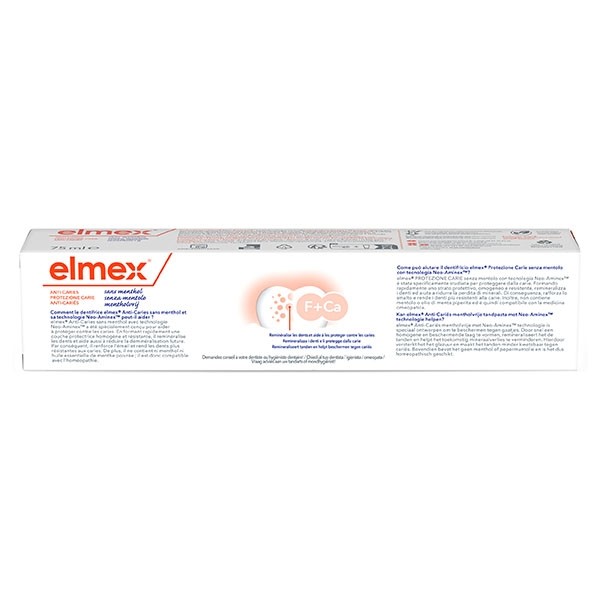 Elmex dentifrice sans menthol