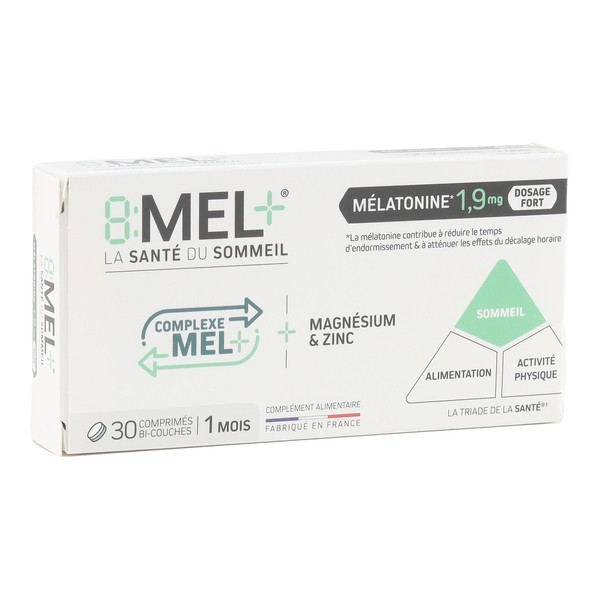8Mel+ Mélatonine 1,9 mg comprimés