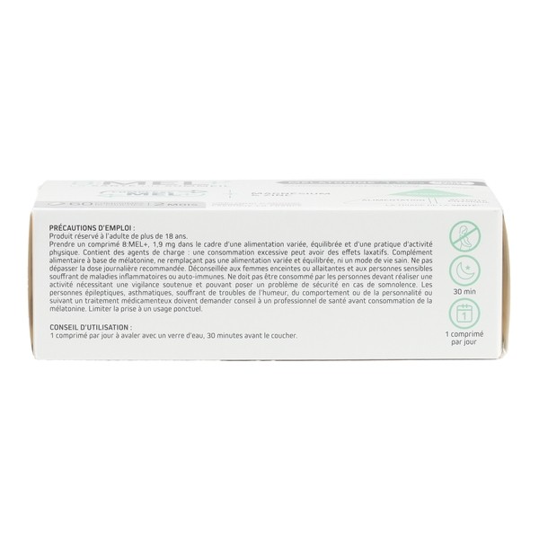 8Mel+ Mélatonine 1,9 mg comprimés