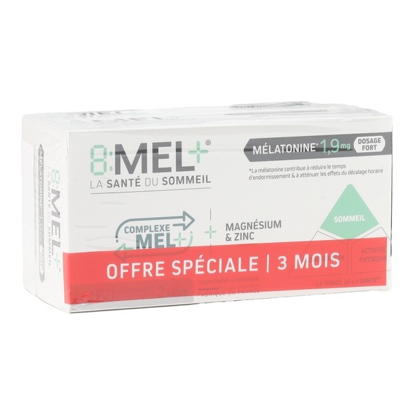8Mel+ Mélatonine 1,9 mg comprimés