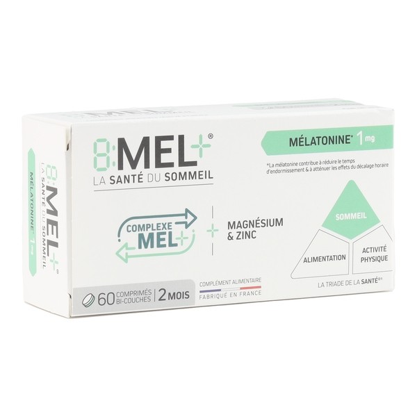 8Mel+ Mélatonine 1 mg comprimés