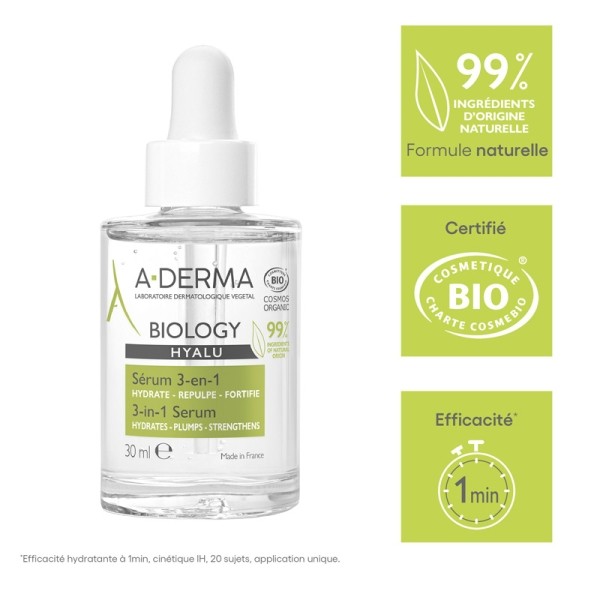 A Derma Biology Hyalu Sérum 3 en 1 Bio