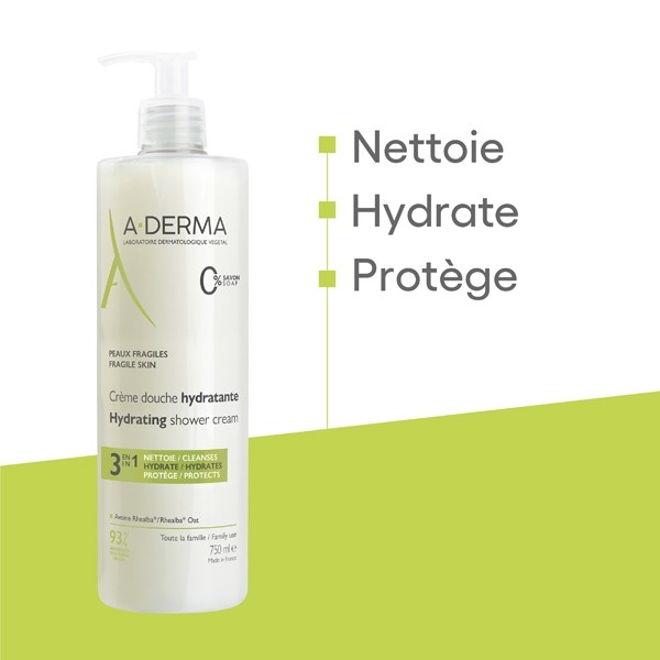 A Derma crème douche hydratante