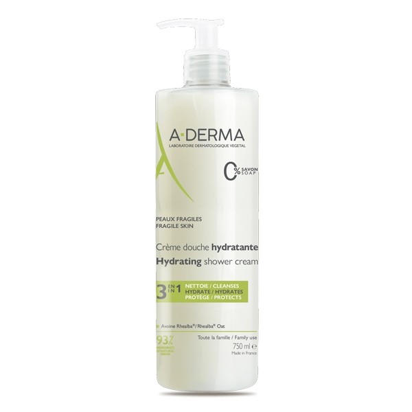 A Derma crème douche hydratante